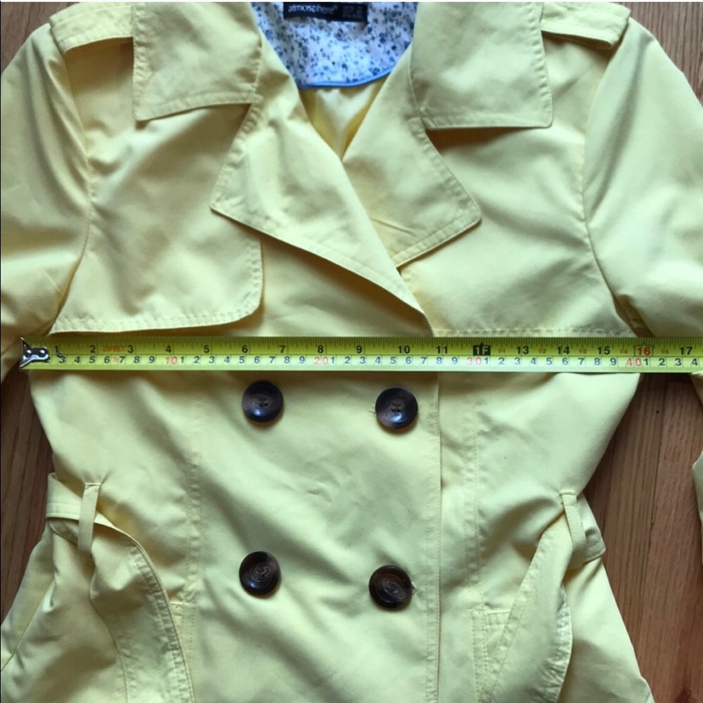 Soft Pastel Yellow Peacoat - Picture 7 of 8